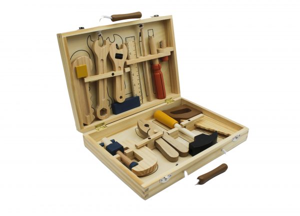 1Wooden Tool Box (11 Pieces) by MUSHAB