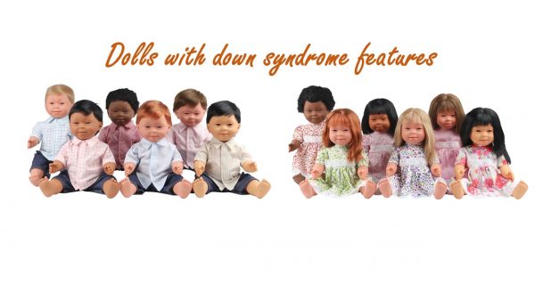 DOLLS WITH DOWN SYNDROME FEATURES ASIAN  GIRL 40 CM LONG HAIR