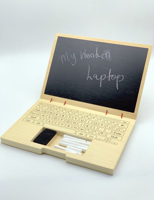 MY WOODEN TOY LAPTOP