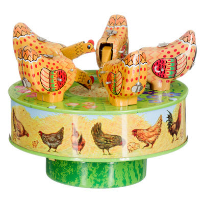 tin pecking chooks