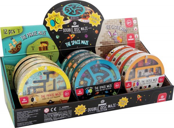 WOODEN DOUBLE DISC MAZE COLLECTION