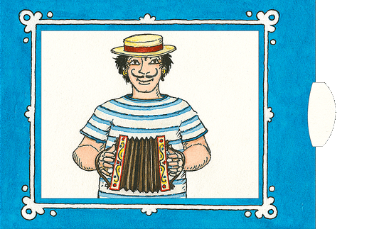 GREETING CARD-Living card accordion