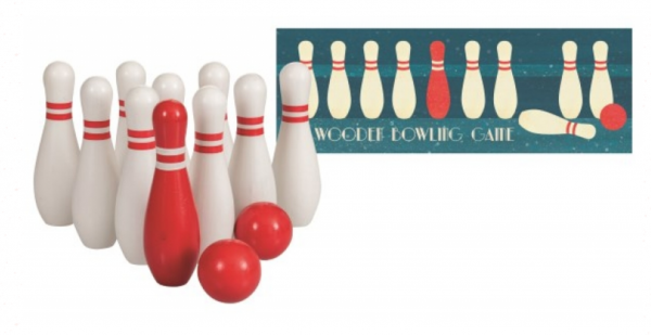 Egmont Toys 600010 – WOODEN BOWLING GAME