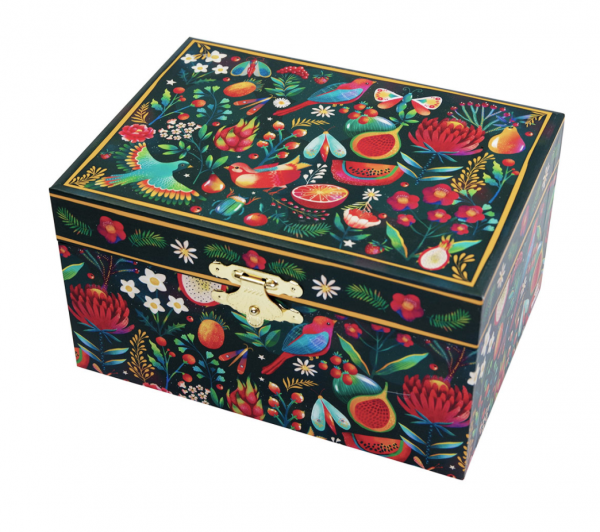 SVOORA Musical Jewelry Box ‘Seasons’ with Ring Holder, W/Mirror ‘Spring’
