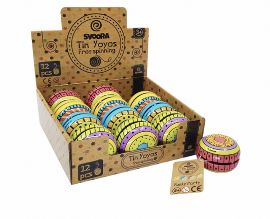 Svoora Tin YO-YO with Free Spin “Funky Party”