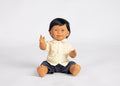BABY DOLL WITH DOWN SYNDROME FEATURES 40 CM-Indian boy