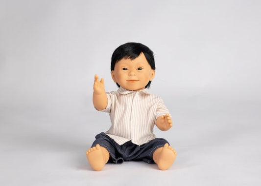 DOLLS WITH DOWN SYNDROME FEATURES ASIAN BOY 40 CM –