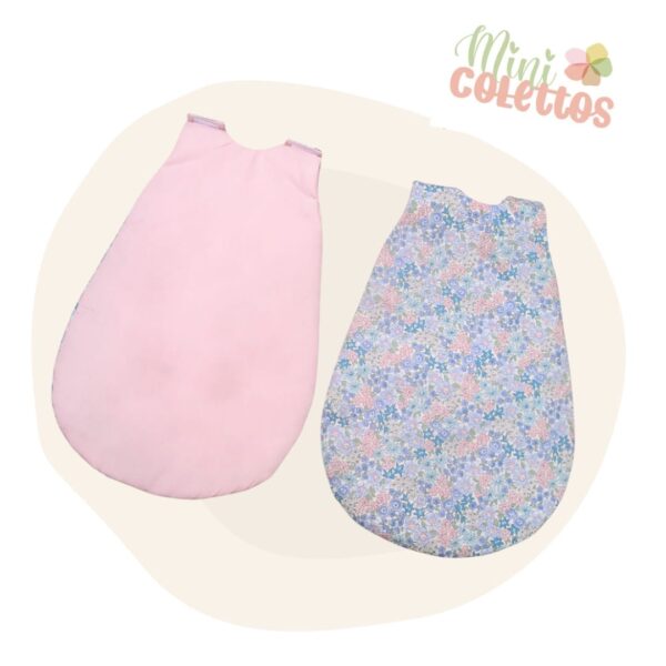 1Mini Colettos Reversible Doll Sleeping Bag –  Flower Fields