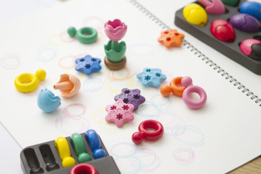Primomo Non-Toxic Washable Crayon Flower 12 Colours