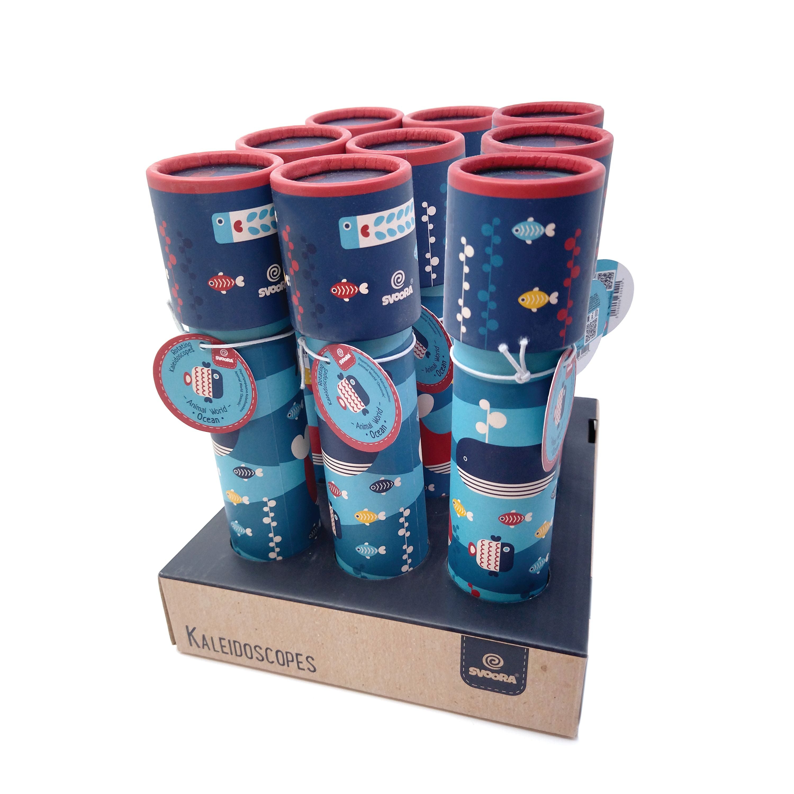 ROTATING KALEIDOSCOPE ANIMAL WORLD ‘OCEAN’ (1 DISPLAY WITH 9 PCS)