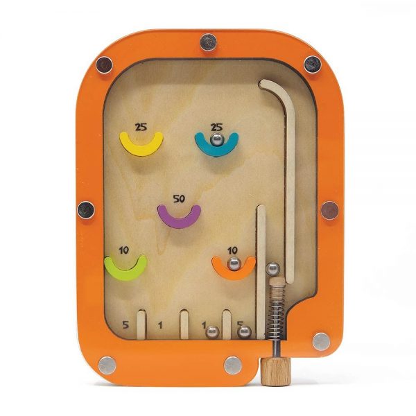 COMPLETE DISPLAY WOODEN PINBALL FRENZY COLLECTION (1 DISPLAY WITH 12 PCS, 3 designs )